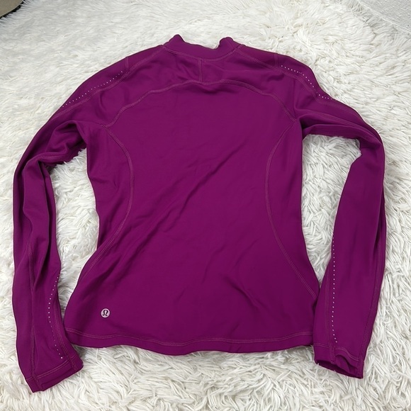Lululemon Chase the Chill Long Sleeve Deep Fuschia - Picture 6 of 7